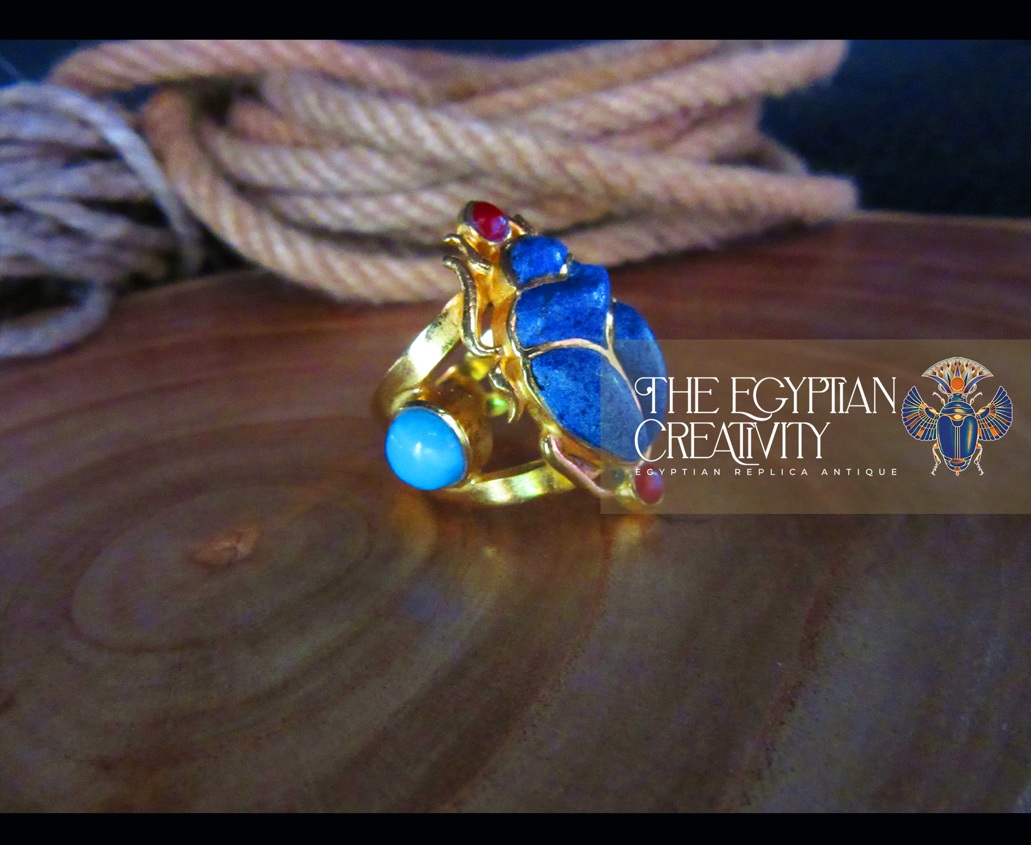 THE RING OF WINGED KHEPRI-Scarab